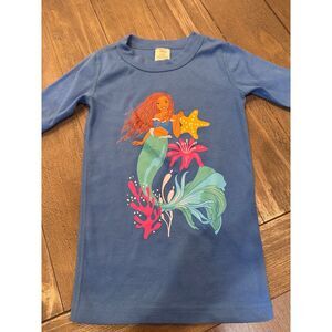 Hanna Andersson Disney little mermaid short sleeve top‎ shirt 8